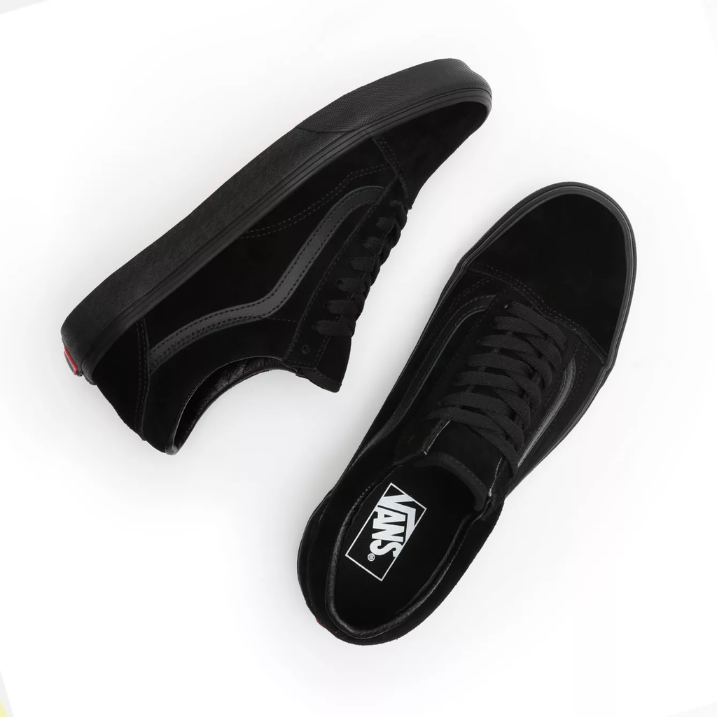 VANS OLD SKOOL SUEDE SHOES BLACK BLACK 5 0 Boardshop